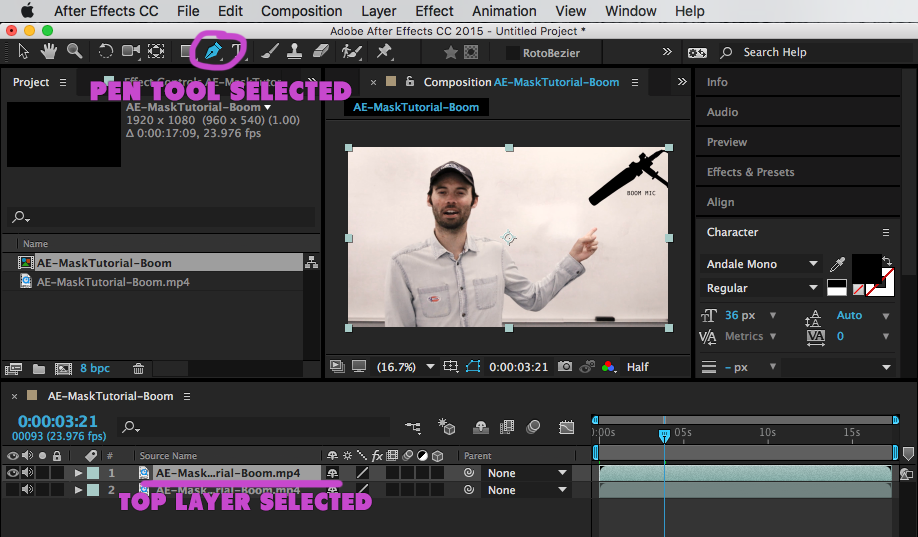 Kostbaar Protestant Schaar Mask Out Unwanted Stuff with After Effects – Annenberg Digital Lounge